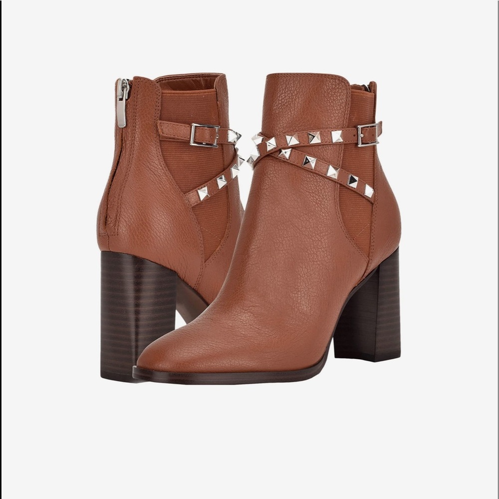 Nine West tan ankle boots